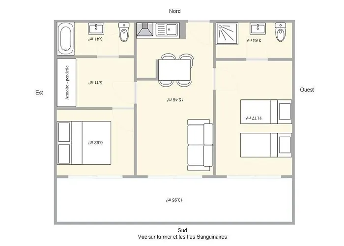 Daire Sanguinaires - 3p - Terrasse - Piscine Ajaccio (Corsica)